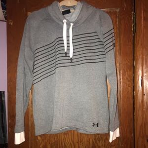 Under Armour cowl neck grey and black sweatshirt